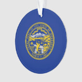 Vlaggenontwerp van de staat Nebraska Ornament (voorkant)