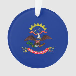 Vlaggenontwerp van de staat North Dakota Ornament