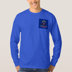 Vlaggenontwerp van de staat North Dakota T-shirt