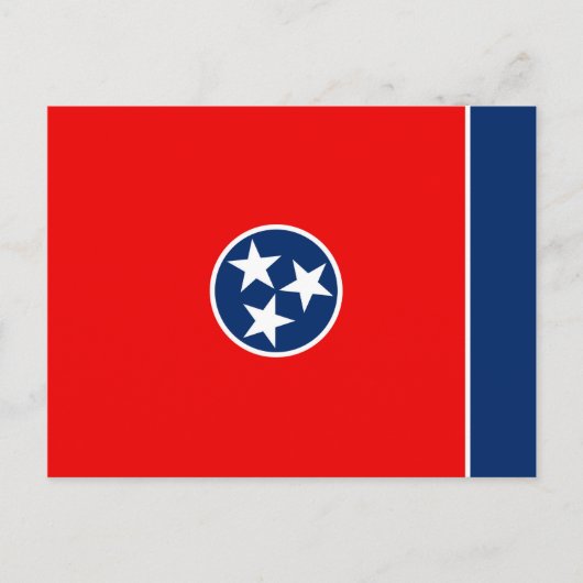 Vlaggenontwerp van de Tennessee Briefkaart (Voorkant)