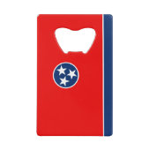 Vlaggenontwerp van de Tennessee Kredietkaart Flessenopener (Voorkant)