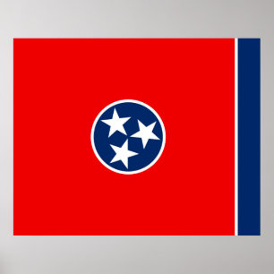 Vlaggenontwerp van de Tennessee Poster