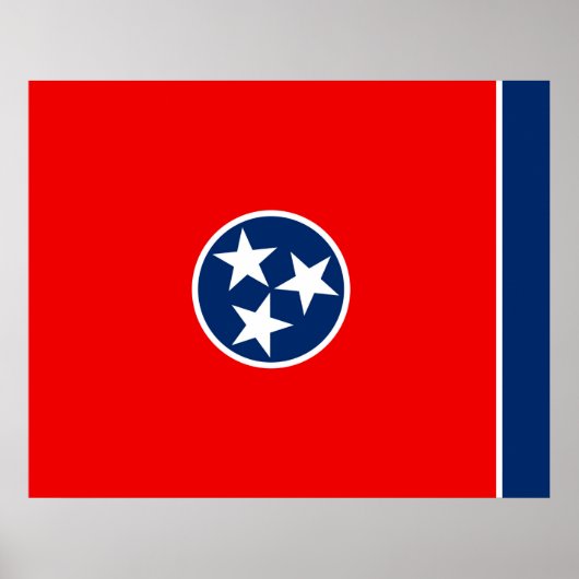 Vlaggenontwerp van de Tennessee Poster (Voorkant)