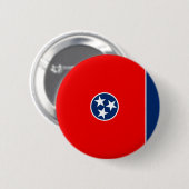 Vlaggenontwerp van de Tennessee Ronde Button 5,7 Cm (Voorkant /achterkant)