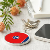 Vlaggenontwerp van de Tennessee Sleutelhanger (Zijkant)