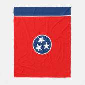 Vlaggenontwerp van de Tennessee-staat Fleece Deken (Voorkant)