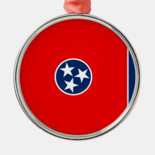 Vlaggenontwerp van de Tennessee-staat Metalen Ornament
