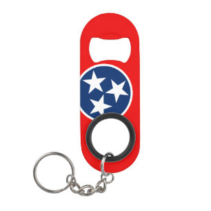 Vlaggenontwerp van de Tennessee-staat Sleutelhanger Flessenopener