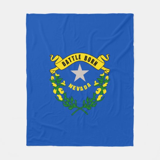 Vlaggenontwerp van Nevada-staat Fleece Deken (Voorkant)