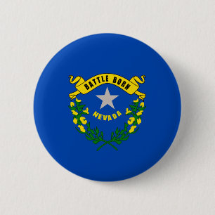 Vlaggenontwerp van Nevada-staat Ronde Button 5,7 Cm