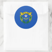 Vlaggenontwerp van Nevada-staat Ronde Sticker (Tas)