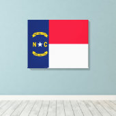 Vlaggenontwerpdecor North Carolina Canvas Afdruk (Insitu (Houten vloer))