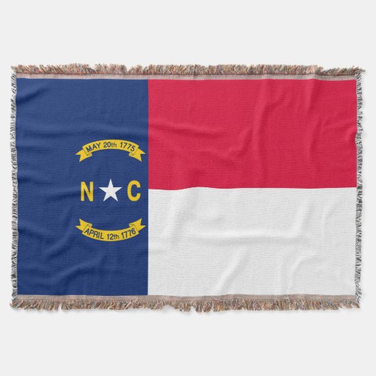 Vlaggenontwerpdecor North Carolina Deken (Voorkant)