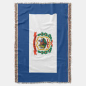 Vlaggenontwerpdecor West Virginia Deken (Voorkant Verticaal)