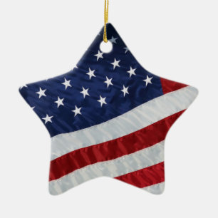Vlaggenornament Verenigde Staten Keramisch Ornament
