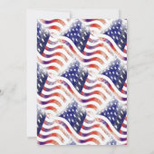 Vlaggenpartij van 4 juli kaart (Achterkant)
