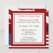 Vlaggenpartij van de Verenigde Staten Kaart (Achterkant)