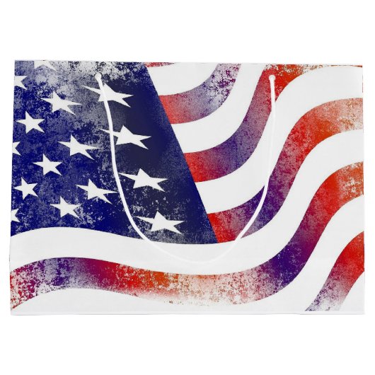 Vlaggenpatriotticus van de VS, 4 juli Groot Cadeauzakje (Achterkant)