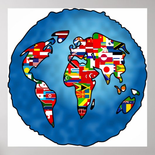 Vlaggenplant Poster (Voorkant)