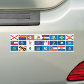 Vlaggenreeks - #1 bumpersticker (Op auto)