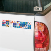 Vlaggenreeks - #1 bumpersticker (Op Truck)