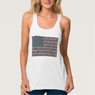  Vlaggenstaat noemt woorden kunst Tanktop