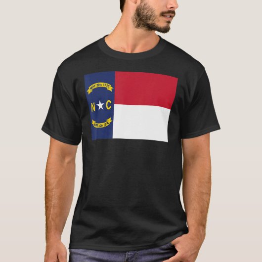 Vlaggenstaat North Carolina T-shirt (Voorkant)