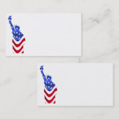 Vlaggenstaat van de VS Visitekaartjes van de vrijh (Voorkant / Achterkant)