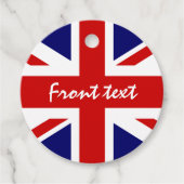 Vlaggenstaatvlag van de Britse Unie Bedankjes Labels (Voorkant)