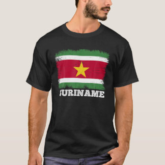 vlaggenSurinaamland, retroflectorvlag Suriname T-shirt