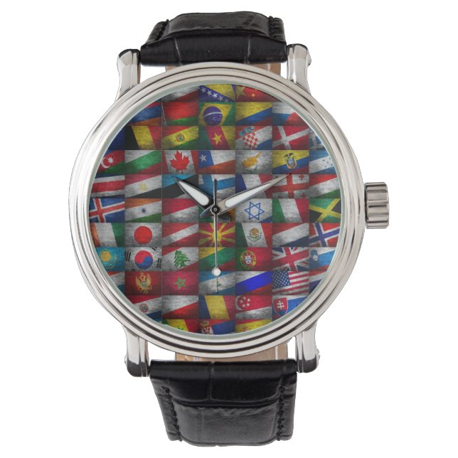 Vlaggenvlag collectie horloge (Voorkant)