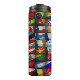 Vlaggenvlag collectie thermosbeker