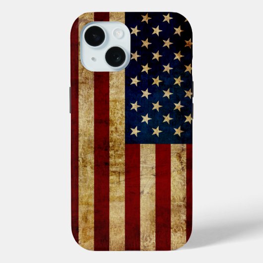 Vlaggenvlag (VS/Grunged) Case-Mate iPhone Case (Achterkant)