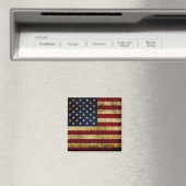 Vlaggenvlag (VS/Grunged) Magneet (Insitu (Vaatwasser))