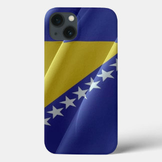 Vlaggolven van Bosnië en Herzegovina - iPhone 13 Hoesje