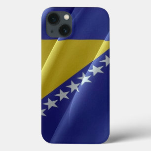 Vlaggolven van Bosnië en Herzegovina - iPhone 13 Hoesje