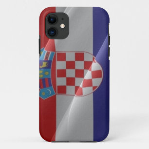 Vlaggolven van Kroatië - iPhone 11 Hoesje