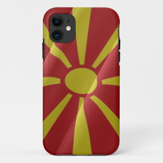 Vlaggolven van Noord-Macedonië - iPhone 11 Hoesje