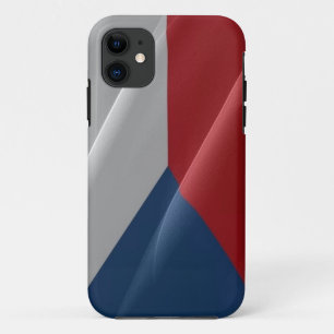 Vlaggolven van Tsjechië - iPhone 11 Hoesje