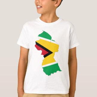 Vlagkaart van Guyana T-shirt