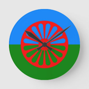 vlagklok voor zigeuners ronde klok