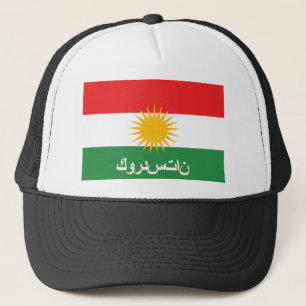 vlagland van kurdistan arabische naam trucker pet