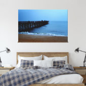 Vlagler Beach Pier Canvas Afdruk (Insitu (Slaapkamer))