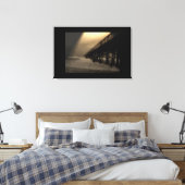 Vlagler Beach Pier Canvas Afdruk (Insitu (Slaapkamer))