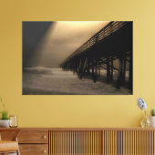 Vlagler Beach Vist Pier Canvas Afdruk (Insitu (Woonkamer))