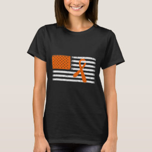 Vlagleukemie en multipele sclerose lintfamilie t-shirt