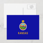 Vlagontwerp Kansas-staat Briefkaart (Voorkant / Achterkant)