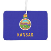 Vlagontwerp Kansas-staat Luchtverfrisser (Achterkant)