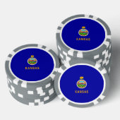 Vlagontwerp Kansas-staat Pokerchips (Opstapeling)