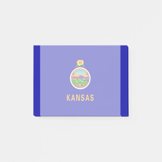 Vlagontwerp Kansas-staat Post-it® Notes (Voorkant)